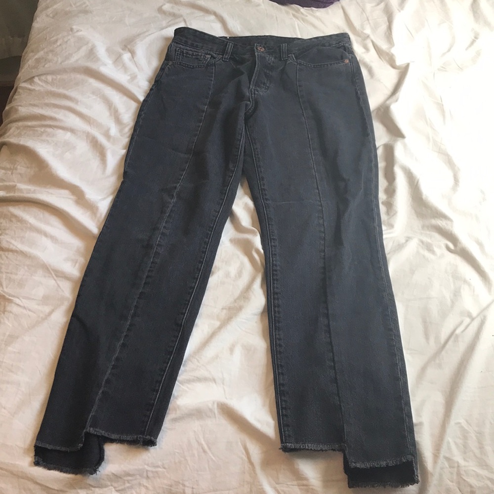 High waisted jeans